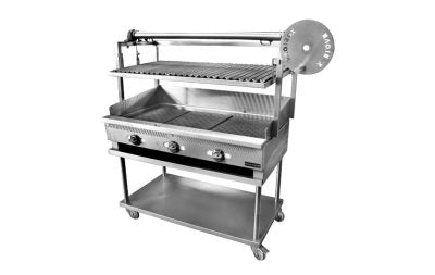 ASADOR ELEVABLE A GAS O CARBÓN